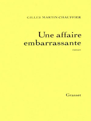 cover image of Une affaire embarrassante